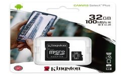 Kingston Canvas Select Plus microSDHC UHS-I U1 32 Go + Adaptateur SD