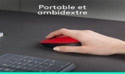 Logitech M171 Wireless Mouse Rouge