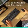 Logitech Wireless Desktop MK295 Silent Gris