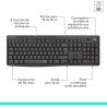 Logitech Wireless Desktop MK295 Silent Gris
