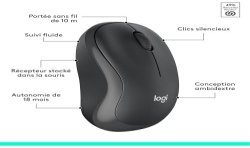 Logitech Wireless Desktop MK295 Silent Gris