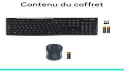 Logitech Wireless Desktop MK270 Noir