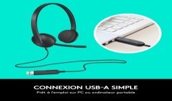 Logitech Casque Micro USB H340