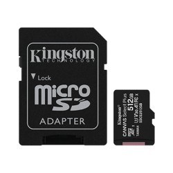 Kingston Canvas Select Plus microSDXC UHS-I U3 512 Go + Adaptateur SD