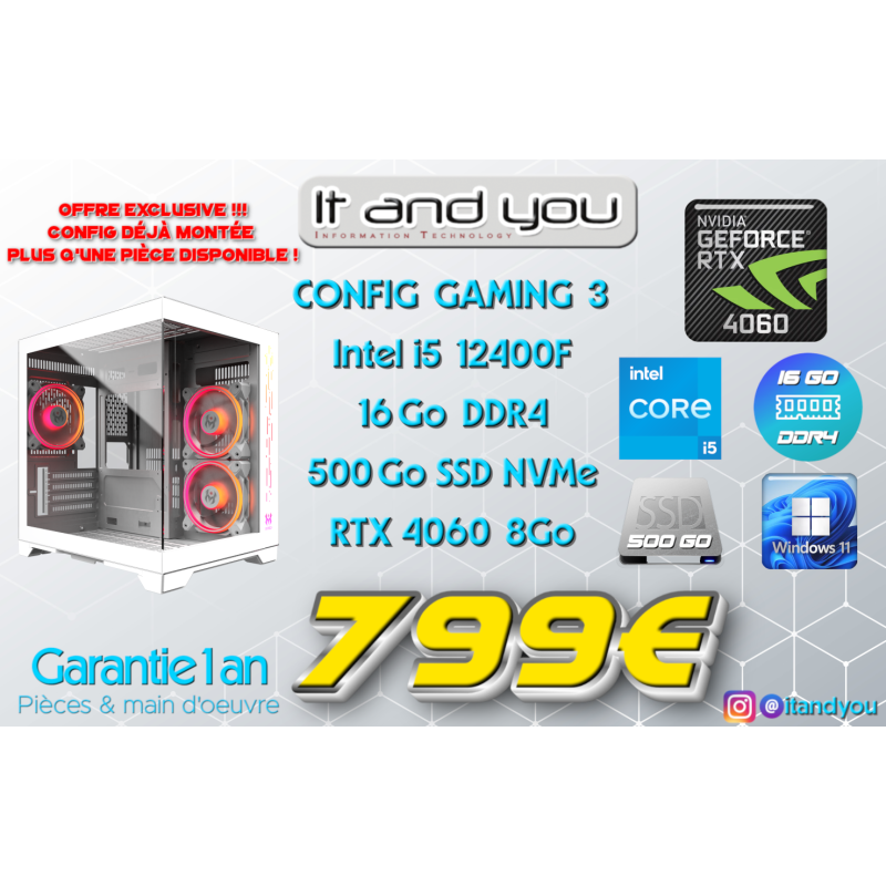 CONFIG GAMING 3 - OFFRE SPÉCIALE
