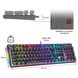 Spirit of Gamer Xpert K250 Noir
