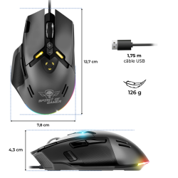 Spirit of Gamer Elite M60 (Noir)