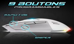 Spirit of Gamer Elite M60 (Blanc)