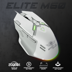 Spirit of Gamer Elite M60 (Blanc)